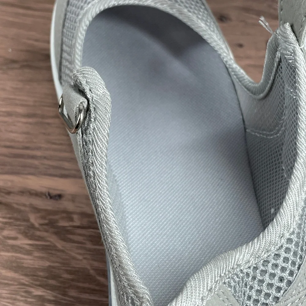Fashion Orthopedic Comfort Walking Shoes‎ Womens Mary Jane Lightweight Gray Sz 5
